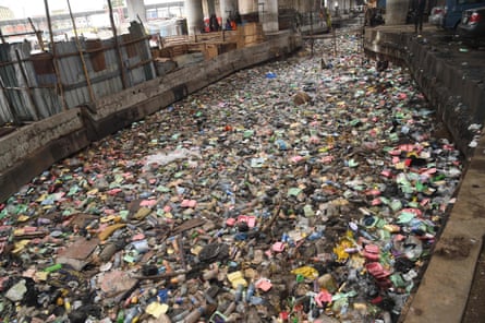 A drainage ditch photographed last summer in Lagos, Nigeria tells the story of global plastic pollution.